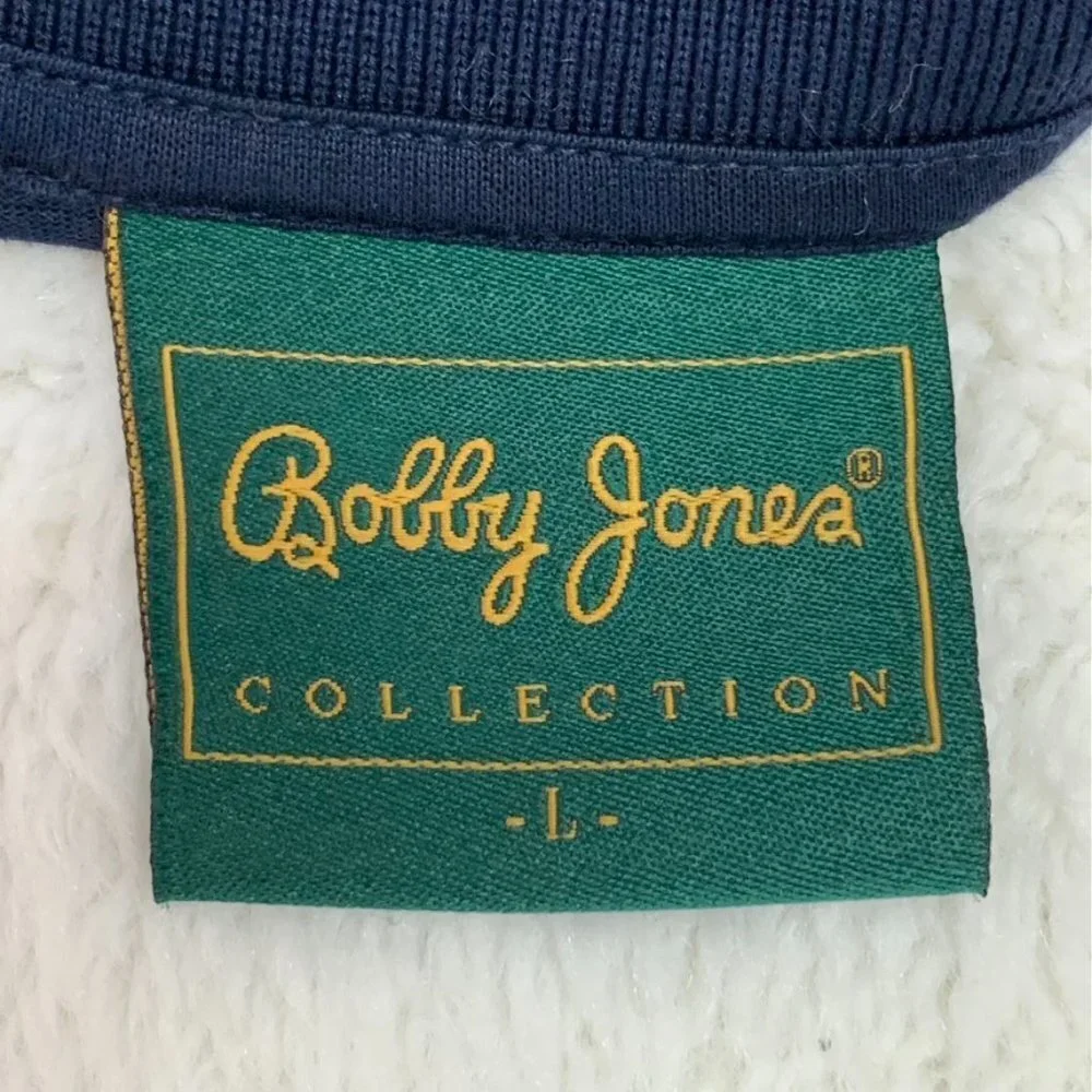 Bobby Jones Collection Men's Masters Navy Blue Short Sleeve Polo Shirt Size L